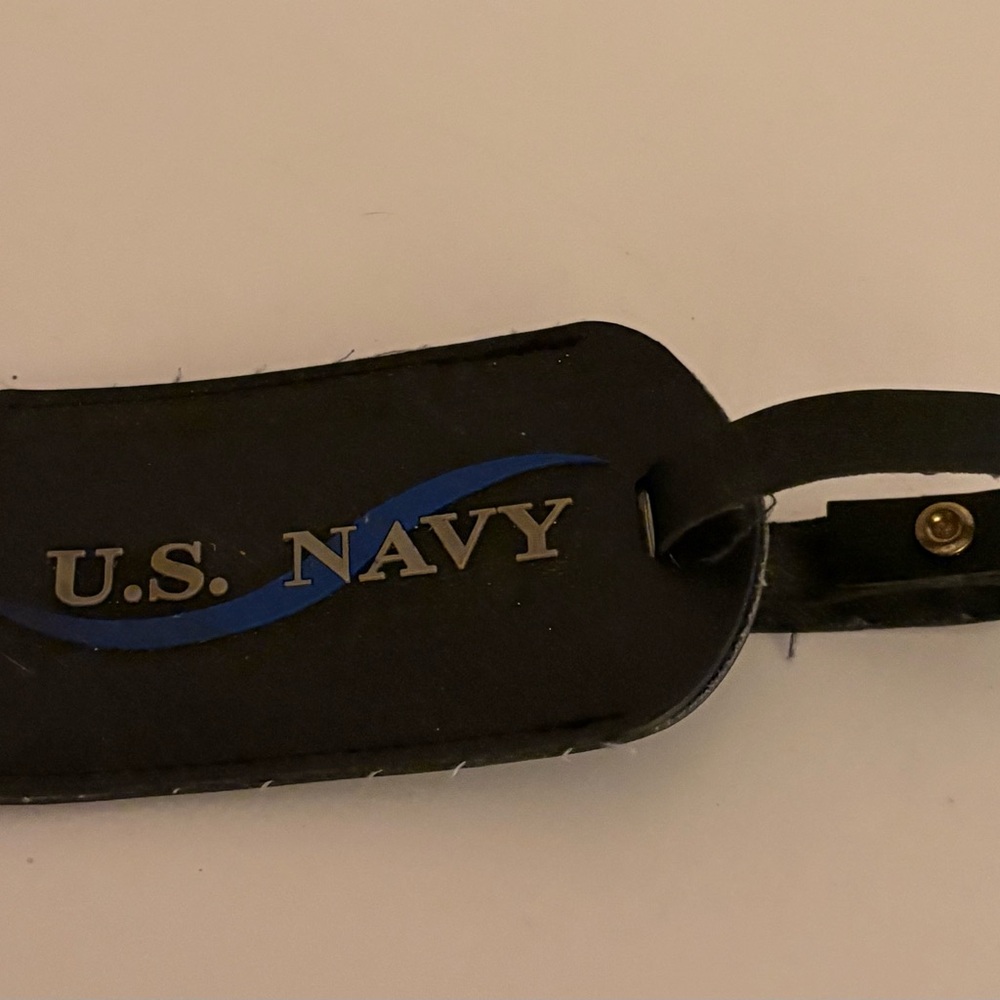 U.S. Navy Black Luggage Name Tag